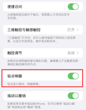 东光苹果授权维修站分享iPhone轻点无法唤醒怎么办