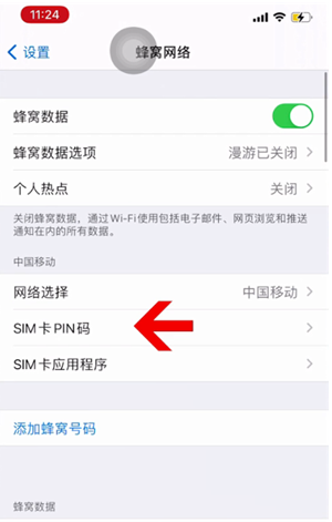 东光苹果14维修网分享如何给iPhone14的SIM卡设置密码 