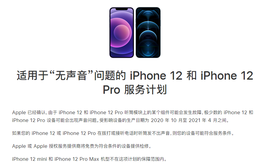 东光苹果手机维修分享iPhone 12/Pro 拨打或接听电话时无声音怎么办 